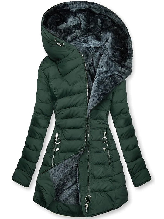 Jolanda - Elegante Gewatteerde Winterjas