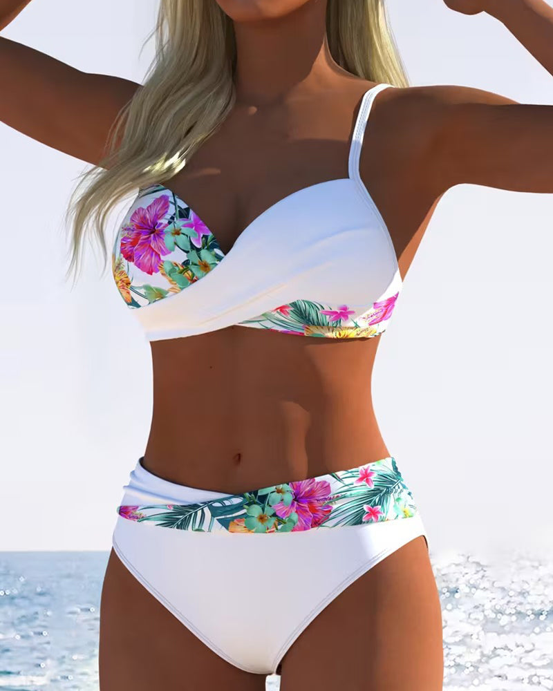 Diana - Push-up Bikini met Bloemenprint