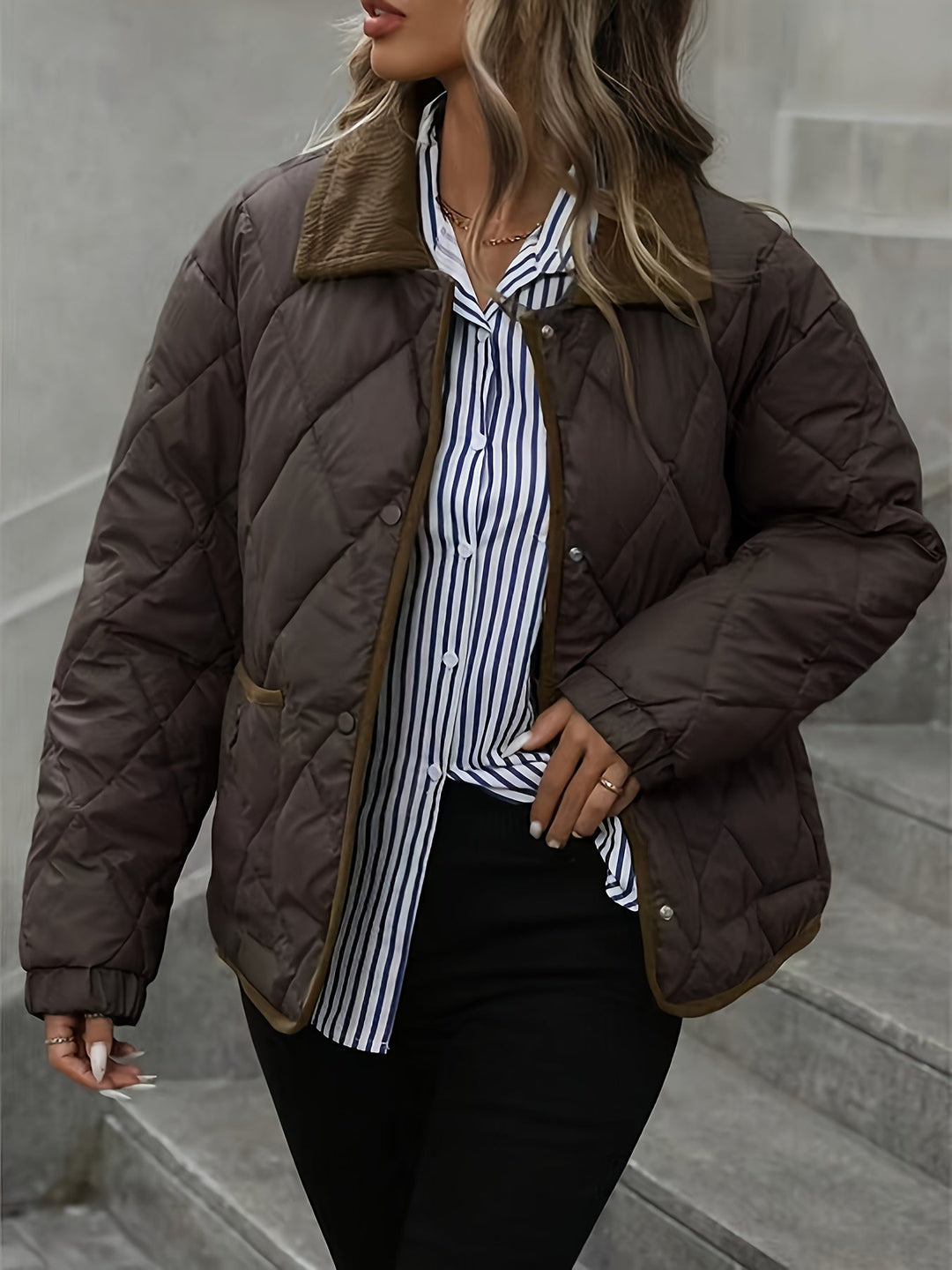 Julie - Stijlvolle Oversized Gewatteerde Jas