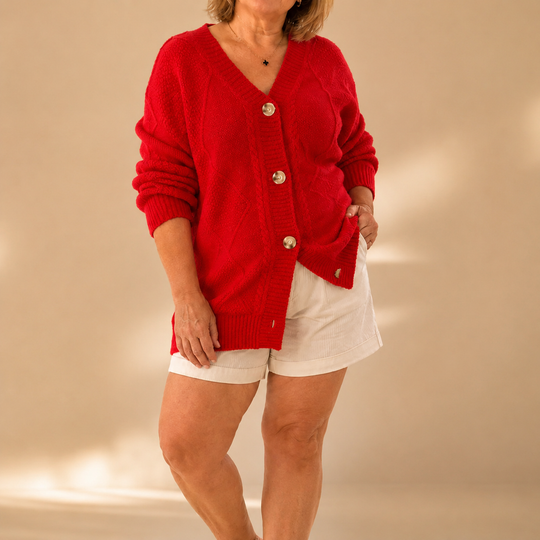 Denise - Elegant Kort Gebreid Vest