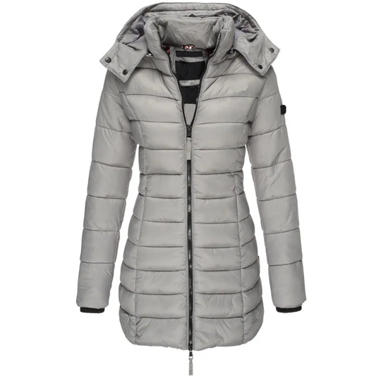Zanda - Donsjas lang capuchon dames