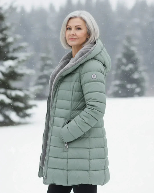 Fiona - Elegante Fleece Gewatteerde Jas