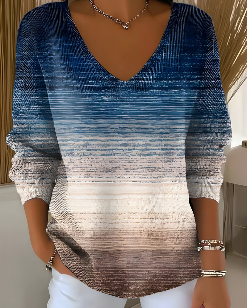 Esther | Elegante Glitter V-Hals Trui