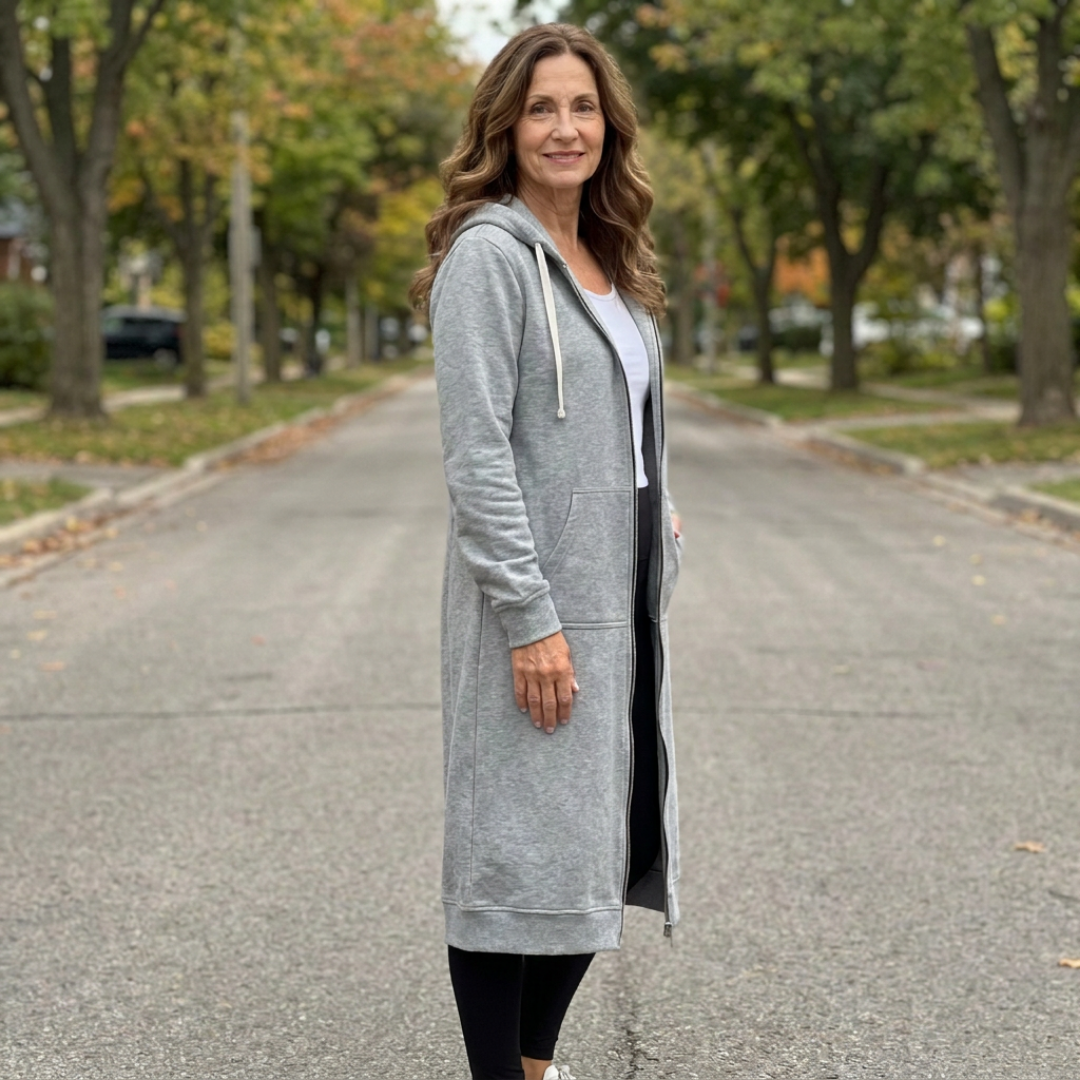 Rebecca - Stijlvol Lang Rits Vest