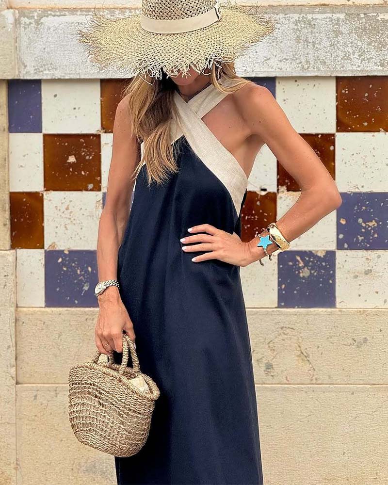 Mandy | Elegante Maxi Jurk Dames Mouwloos