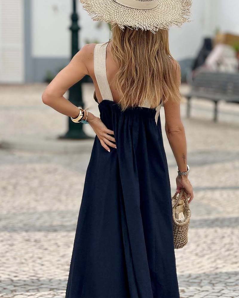 Mandy | Elegante Maxi Jurk Dames Mouwloos