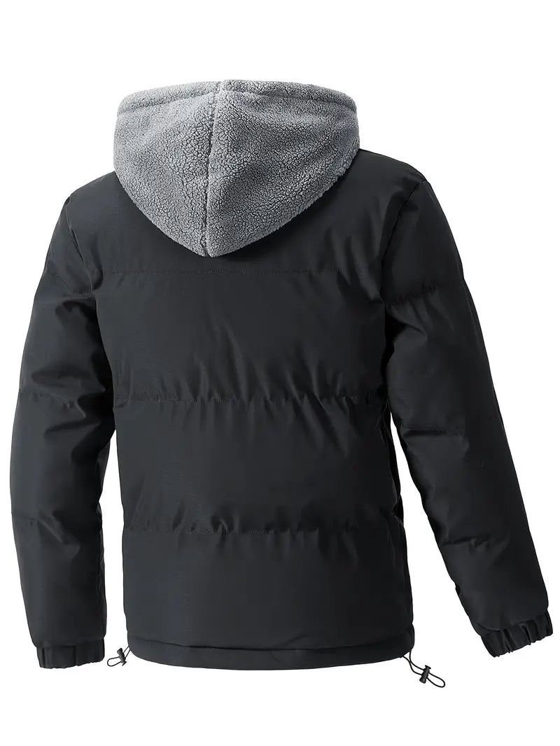 Jules – Herenjack met capuchon, warm fleece voor buitenactiviteiten