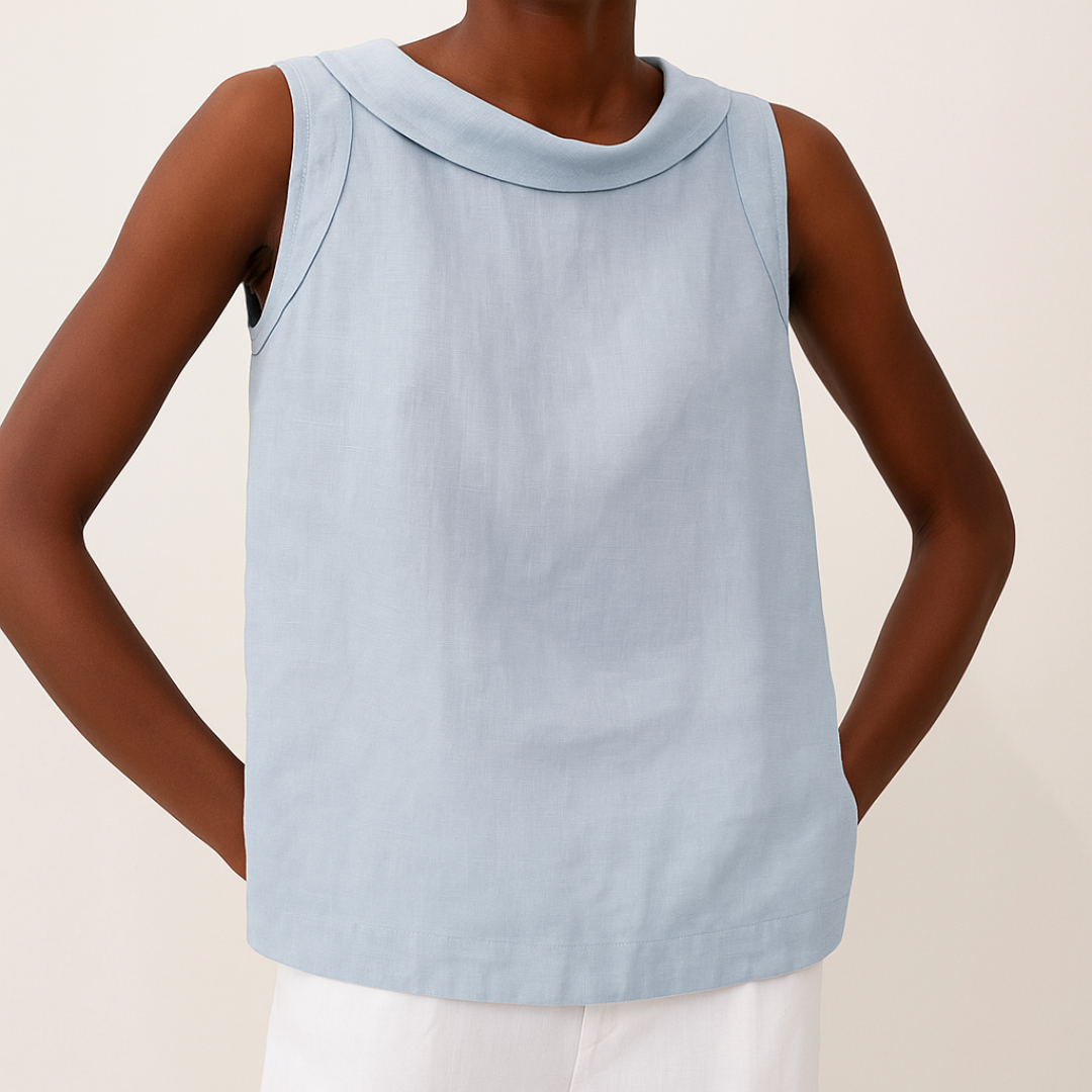 Tanktop Dames Met Opstaande Kraag - Olivia