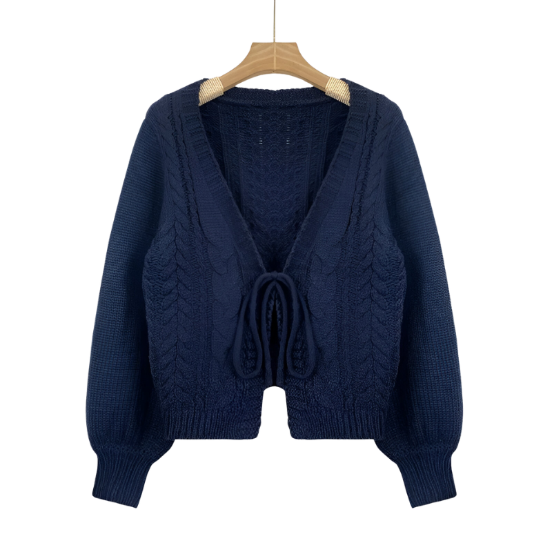Claire | Elegant Kabelgebreid Kort Vest
