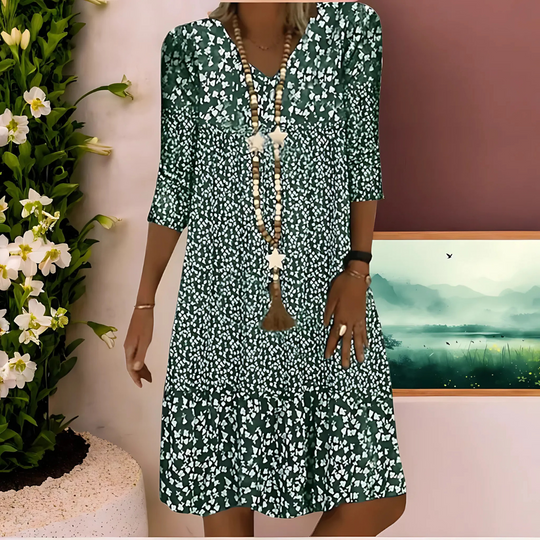 Boho Jurk Dames Met Bloemenprint - Eva