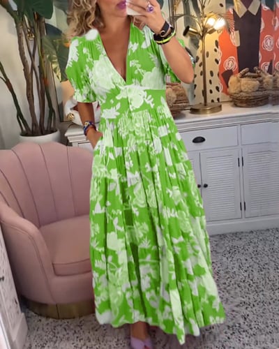 Lottie | Maxi Jurk Dames Kleurrijk Met Bloemenprint