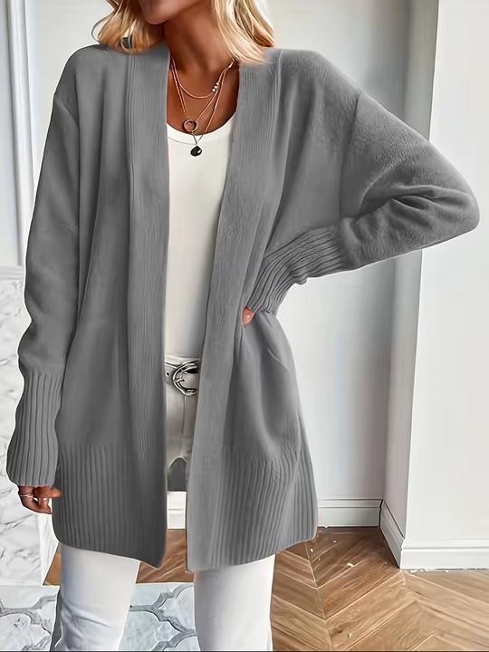 Ellen - Elegant Oversized Ribgebreid Vest