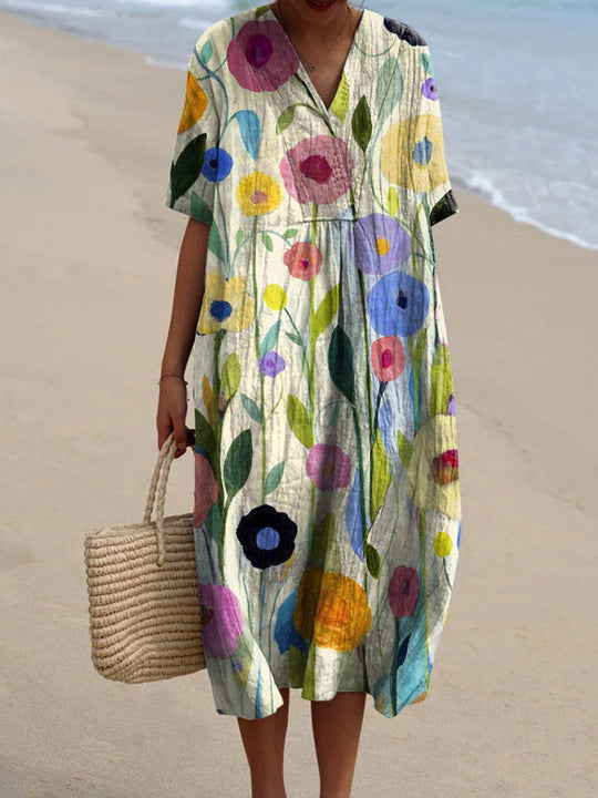 Damesjurk Met Bloemenprint - Zara