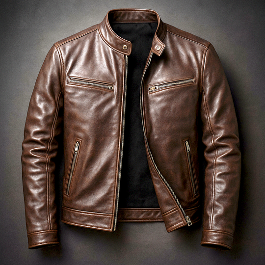 Scott - Stijlvolle Slim Fit Leren Jas