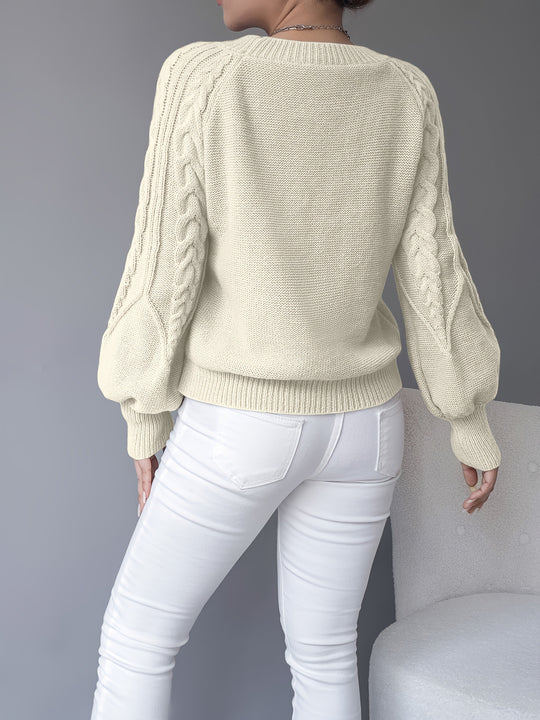 Louise - Elegante Oversized Kabel Trui