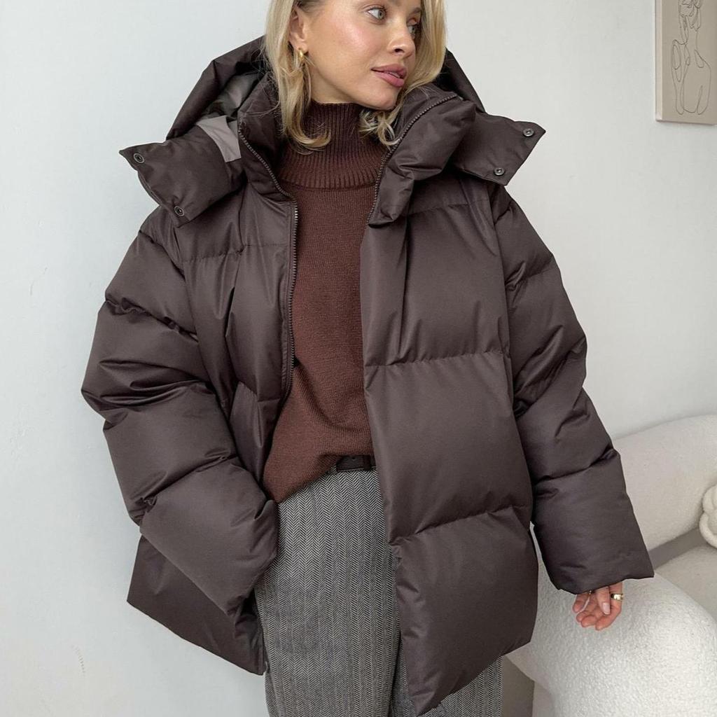 Anouk - Stijlvolle Oversized Gewatteerde Winterjas