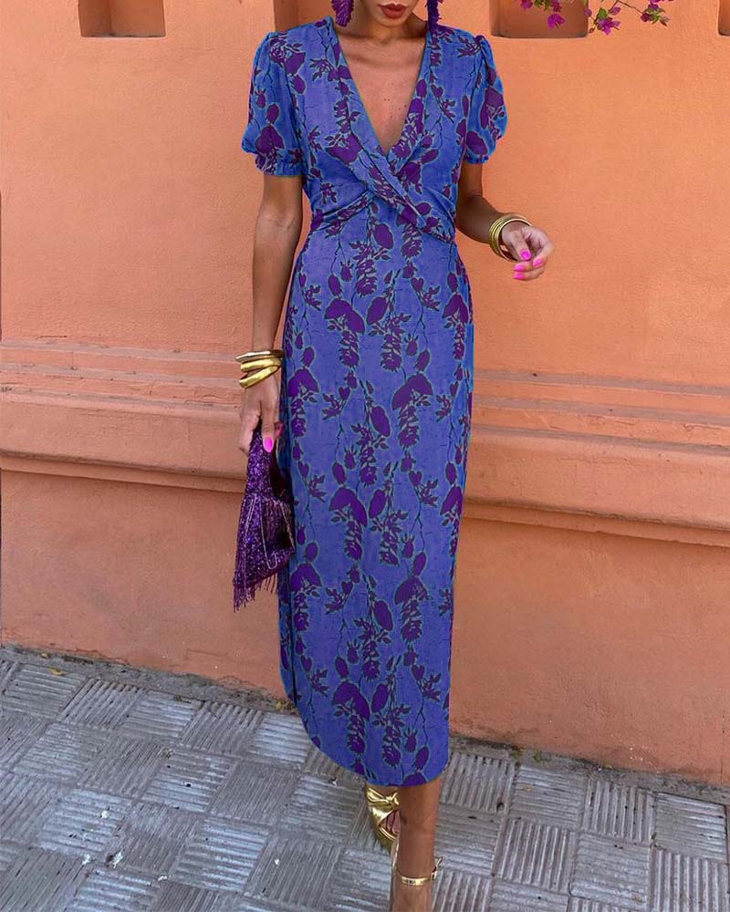 Wikkeljurk Dames Elegant Met Print - Mila