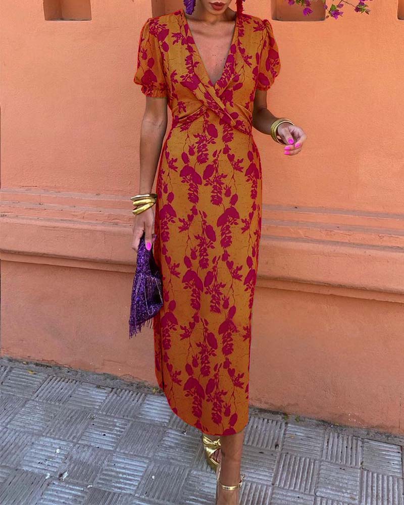 Wikkeljurk Dames Elegant Met Print - Mila