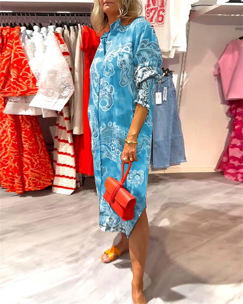 Romy - Paisley Maxi Blousejurk Dames