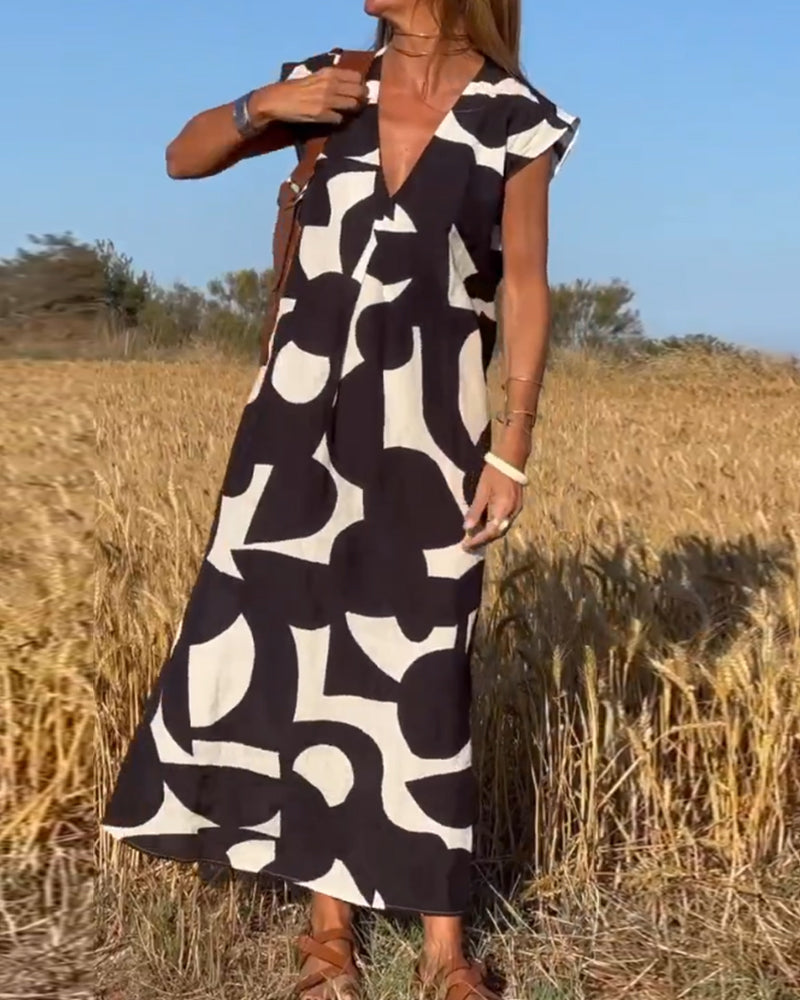 Maxi Jurk Dames Met Print Stijlvol - Mira