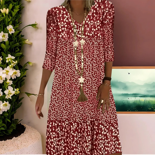 Boho Jurk Dames Met Bloemenprint - Eva