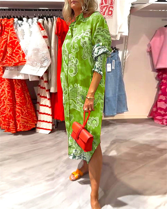 Romy - Paisley Maxi Blousejurk Dames