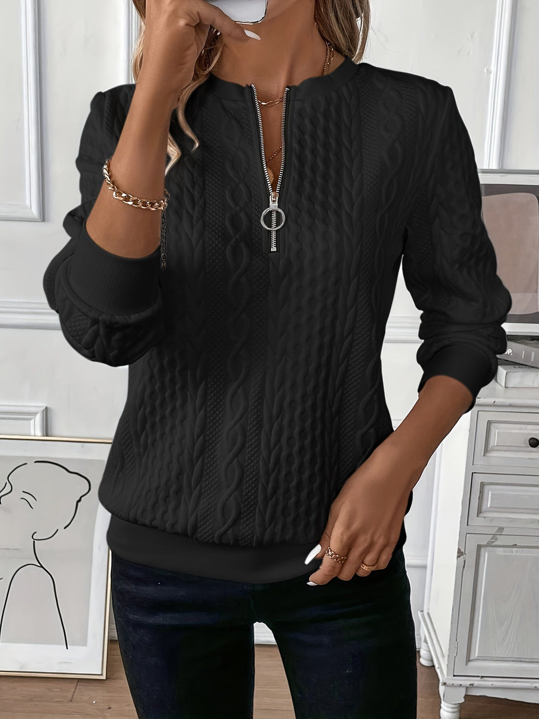 Nina - Trui Gebreid Elegant Dames