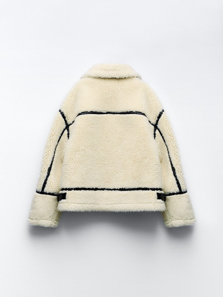 Andrea - Elegante Korte Teddy Winterjas