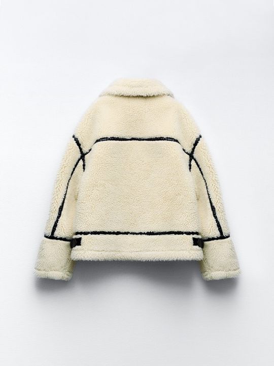 Andrea - Elegante Korte Teddy Winterjas