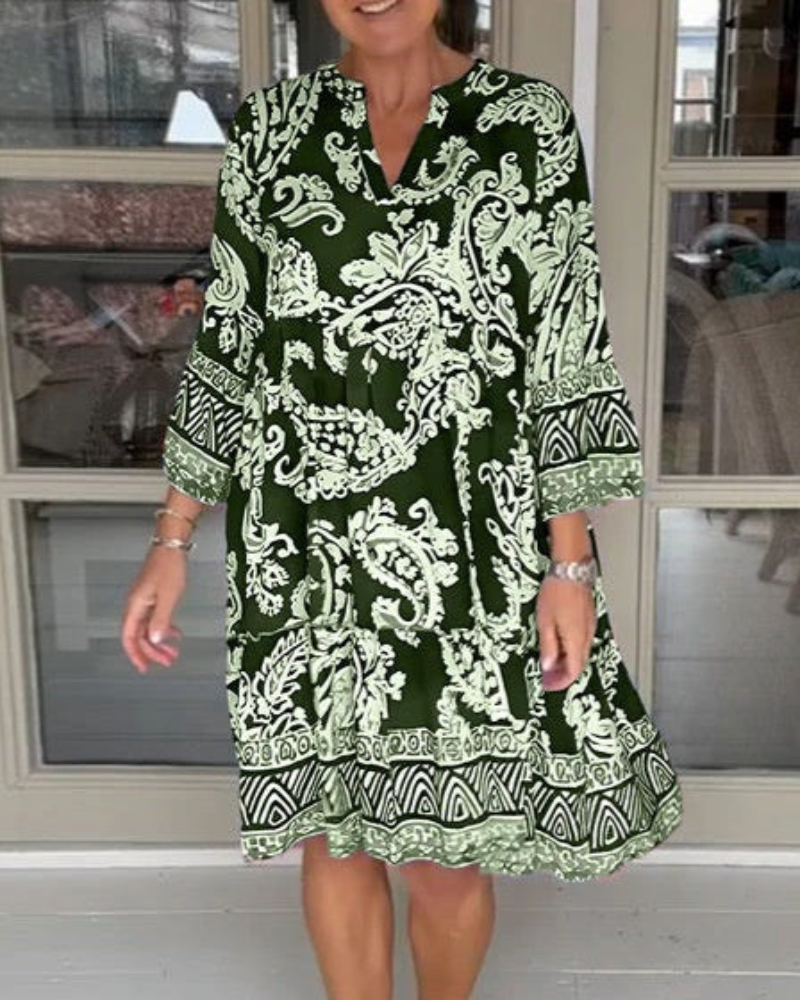 Diana - Bohemian Jurk met Paisley Print