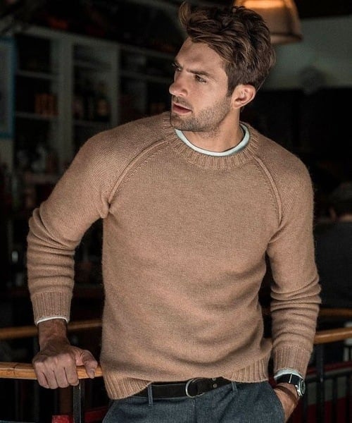 Heren Gebreide Trui Zacht Casual Comfortabel