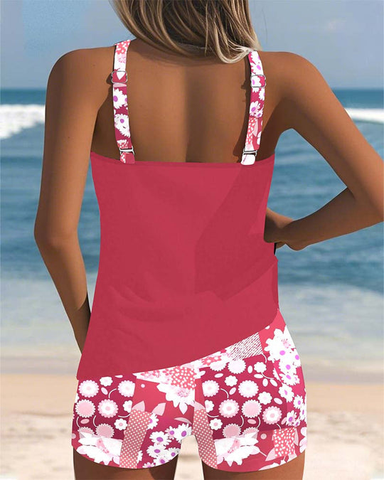 Femke - Sportieve Tankini Set met Print