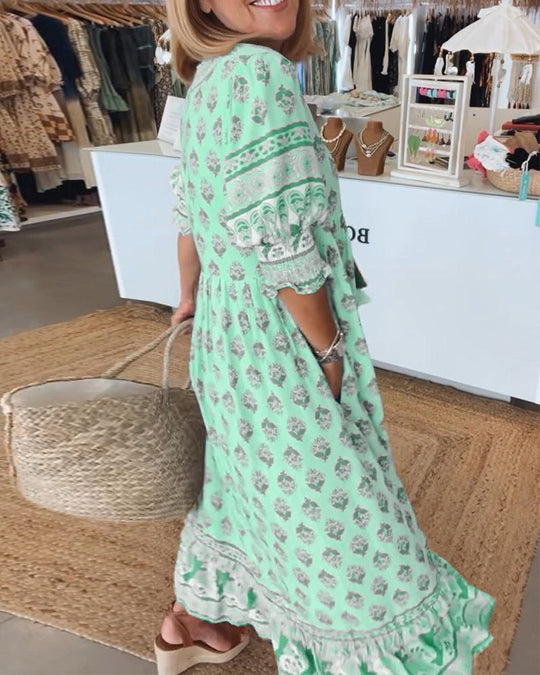 Tuniek Jurk Dames Boho Met Print - Demi