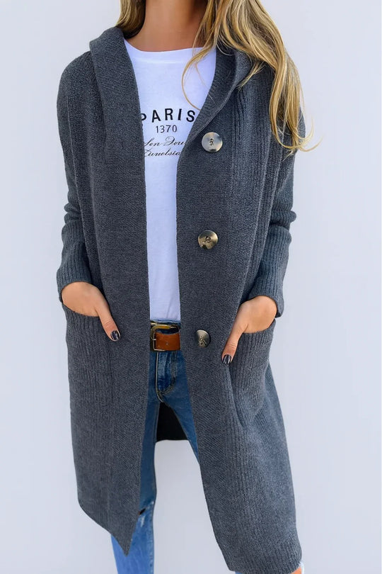 Caroline | Elegant Lang Oversized Kabelvest