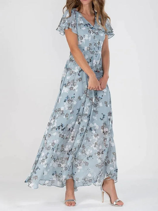 Loretta | Maxi Jurk Dames Met Bloemenprint