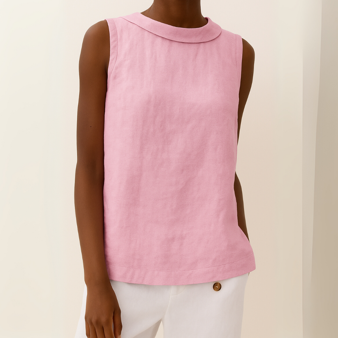 Tanktop Dames Met Opstaande Kraag - Olivia