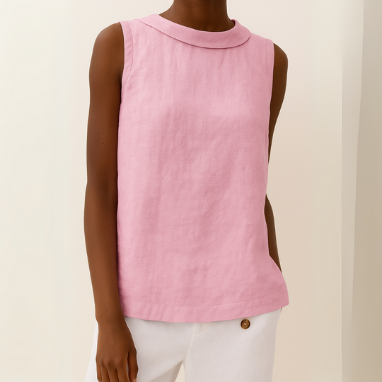Tanktop Dames Met Opstaande Kraag - Olivia