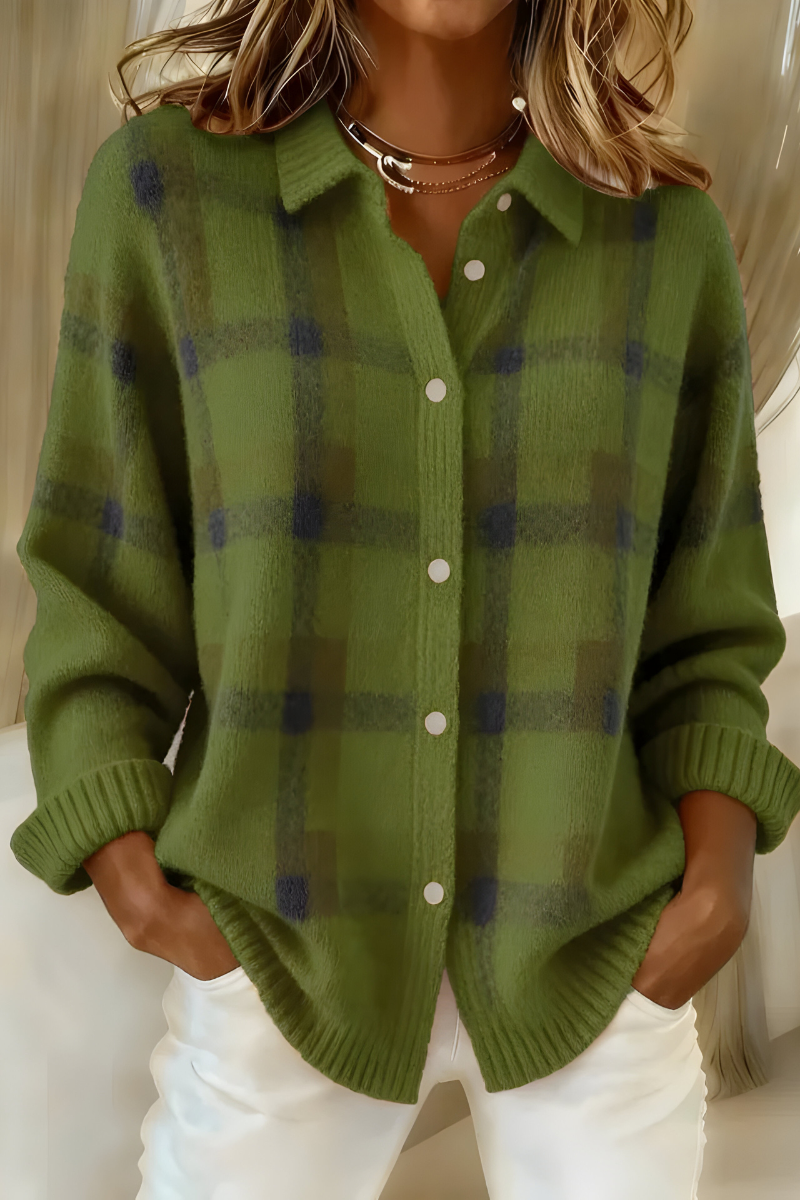 Diane - Elegant Vintage Geruit Vest
