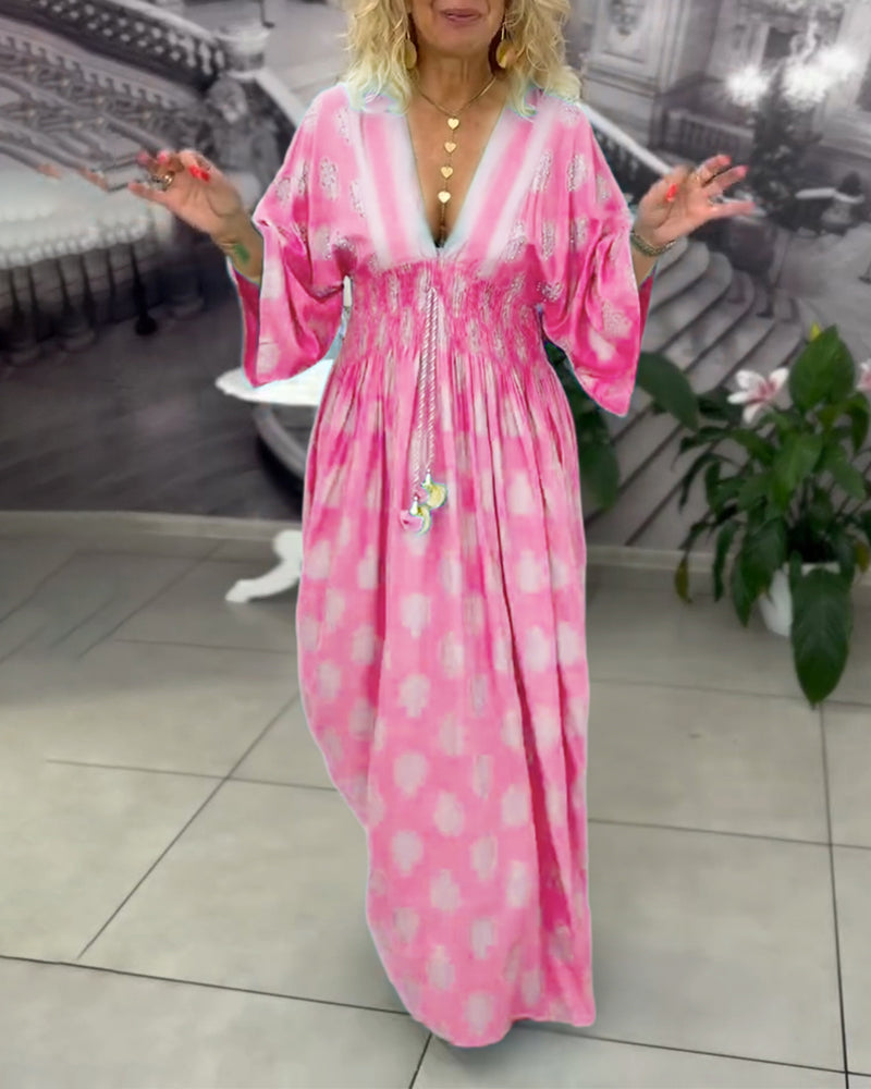 Yvonne - Luchtige Kaftan Maxi Jurk