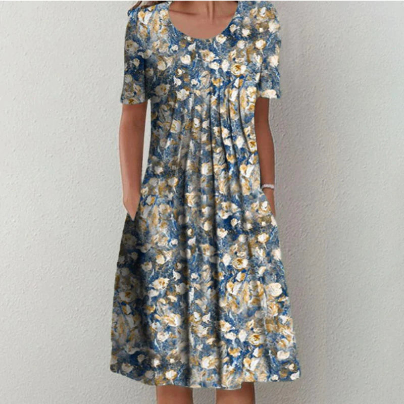 Zara - Vrolijke Zomerjurk Bloemenprint V-hals Dames