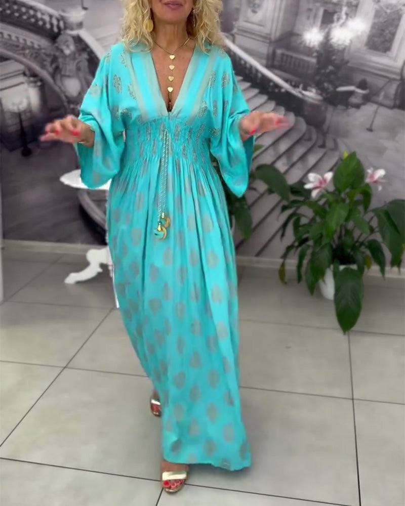 Yvonne - Luchtige Kaftan Maxi Jurk