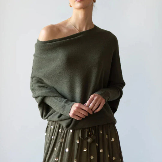 Dames Oversized Trui Col Converteerbaar Veelzijdig
