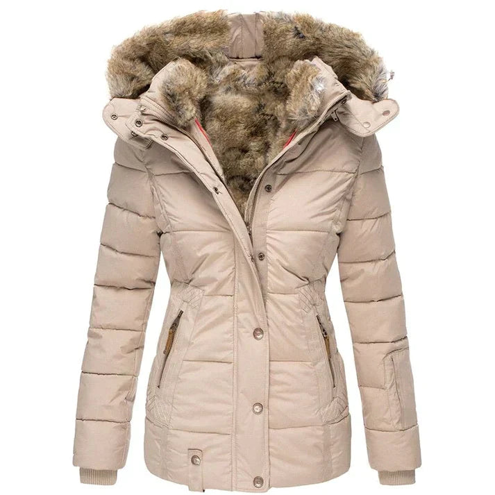 Sophie - Elegante Gevoerde Parka Winterjas