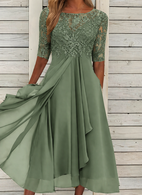 Kanten Maxi Galajurk Dames Elegant - Sophie