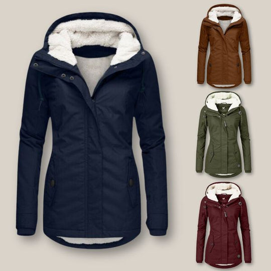 Rebecca - Elegante Warme Gewatteerde Winterjas