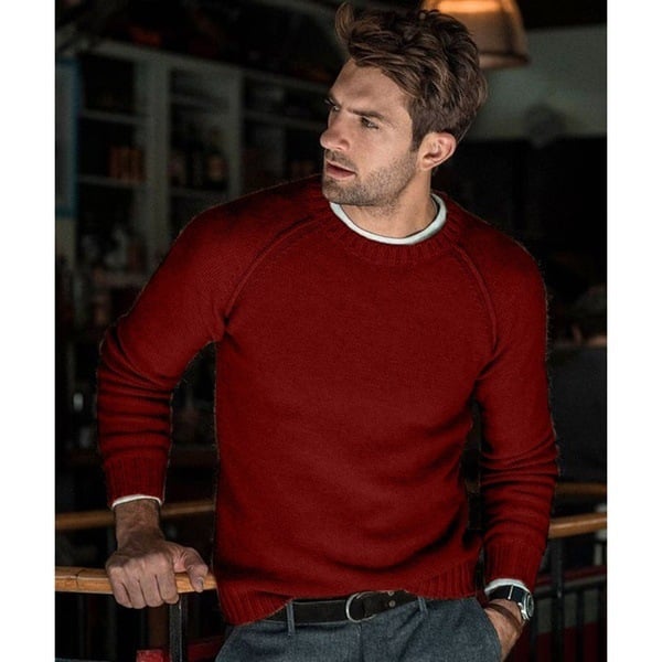 Heren Gebreide Trui Zacht Casual Comfortabel