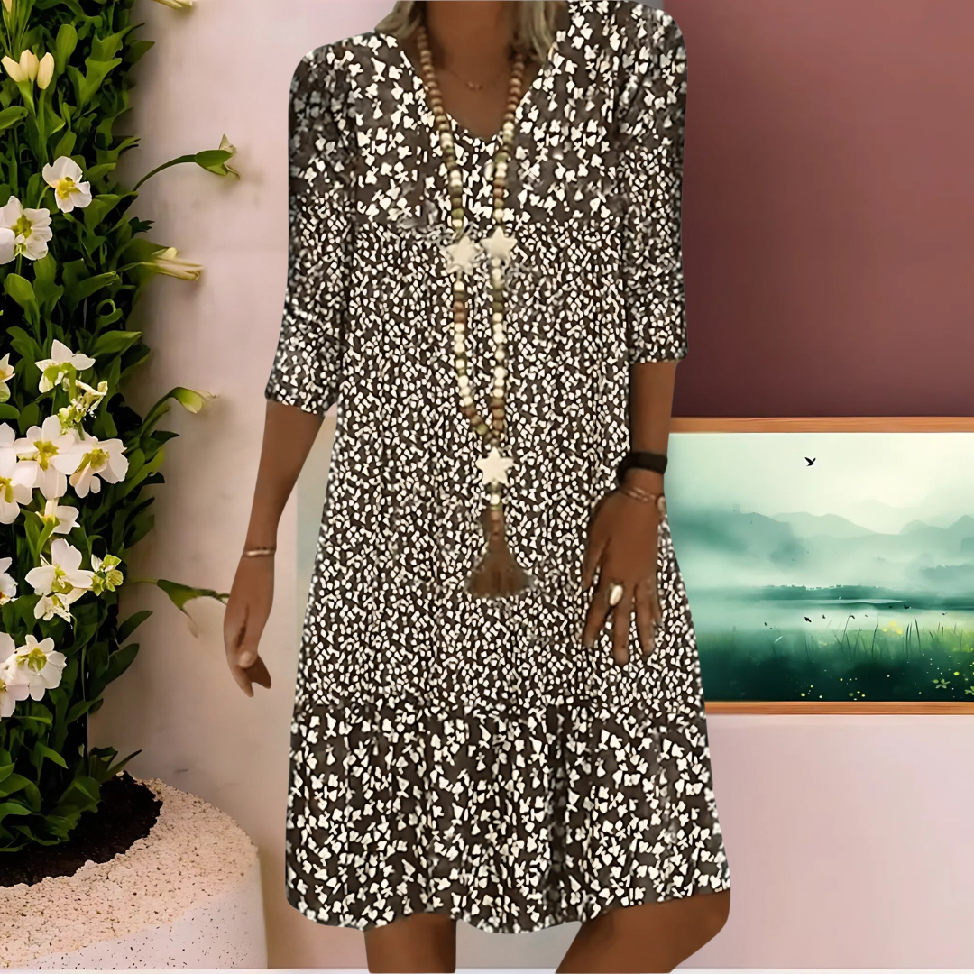 Boho Jurk Dames Met Bloemenprint - Eva