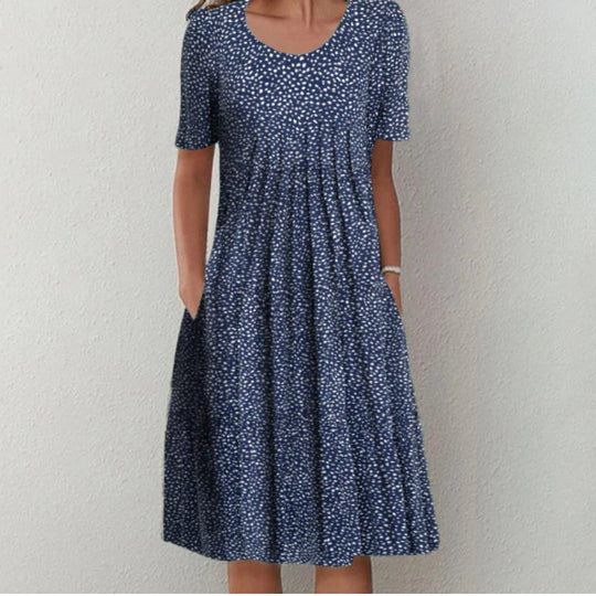Zomerse damesjurk met korte mouw | Licht en Comfortabel