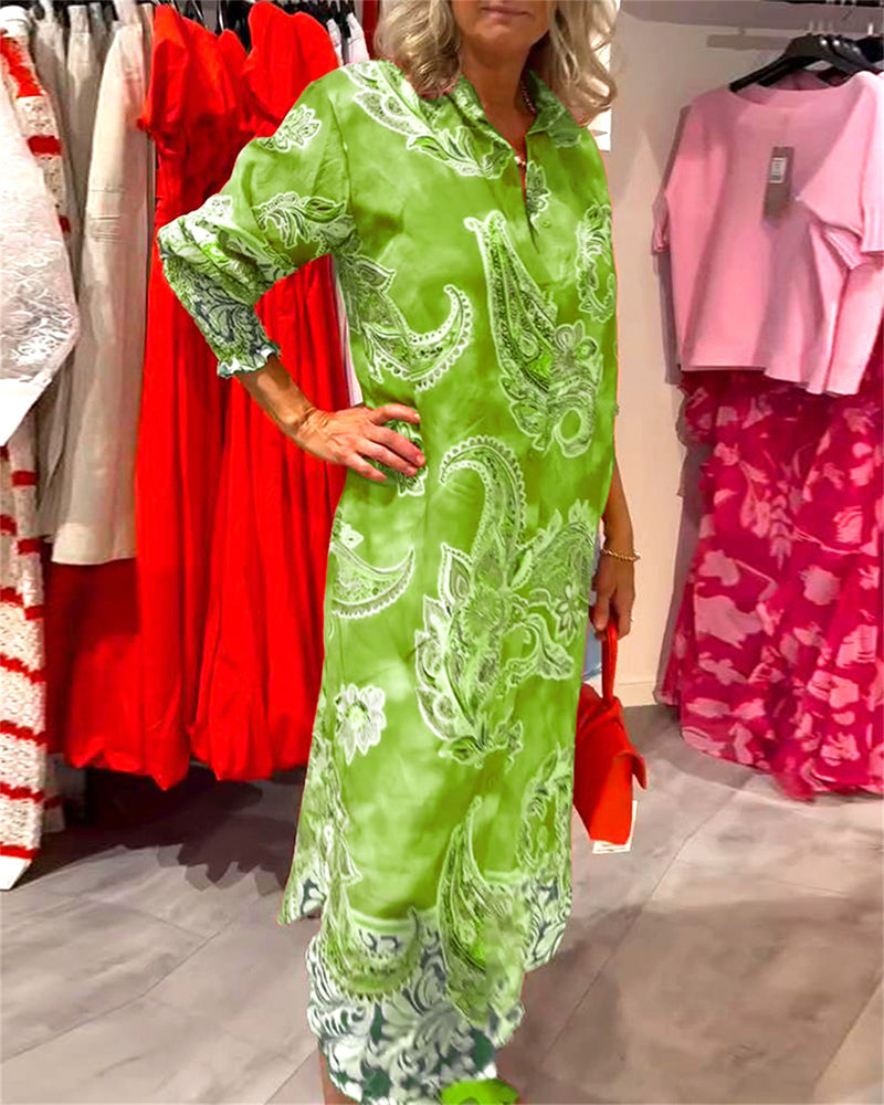 Romy - Paisley Maxi Blousejurk Dames