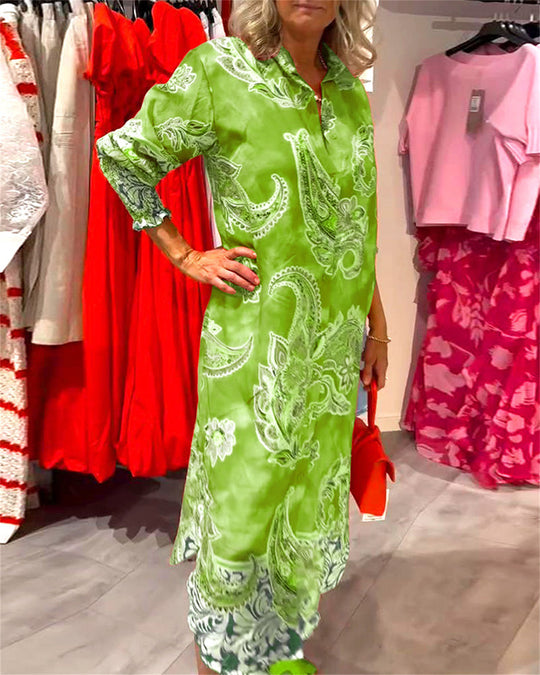 Romy - Paisley Maxi Blousejurk Dames